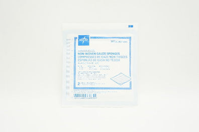 Medline NON21446 Non-Woven Gauze Sponges 4 x 4inch - Packet of 2